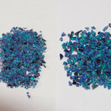 Large 2-3MM Mesh Crushed Opal for Inlay - OP14  Ocean Blue