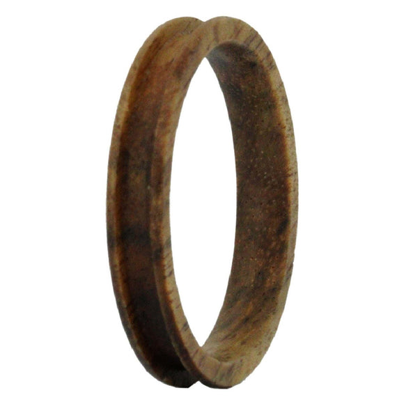 Wood Ring Core Blank 4mm Koa Wood for inlay - Opal & Findings