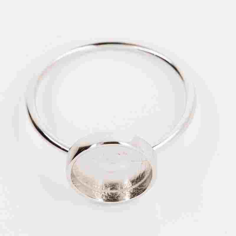Argentium Silver 6mm Ring Core Blank Channel Inlay Custom DIY Rings 8