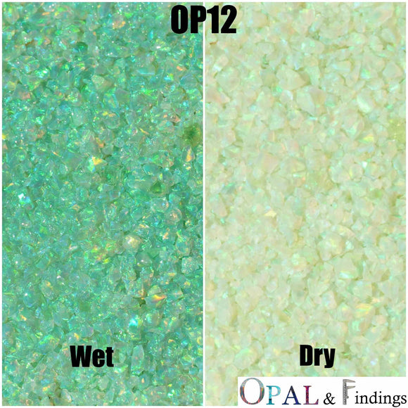 Crushed Opal - OP12 Lime Green - Opal And Findings