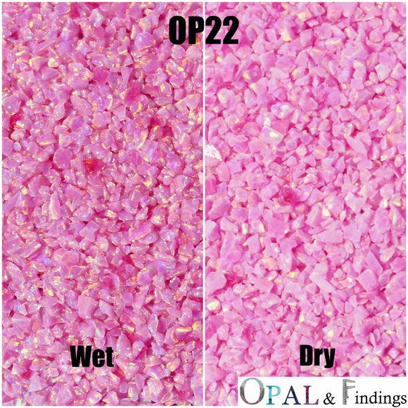 Crushed Opal - OP22 Rose Pink - Opal And Findings