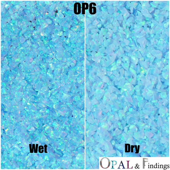 Crushed Opal - OP06 Azure - Opal And Findings