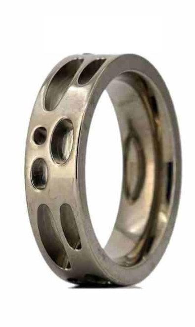 6mm Pima Titanium Ring Core Blank for Inlay -  Custom Design by Ken - Opal & Findings