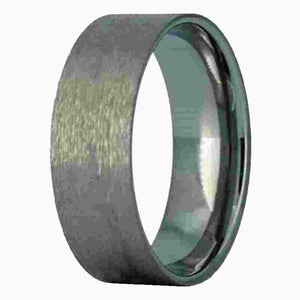 8mm Tungsten Ring Core Insert for DIY Wood Rings - Opal & Findings