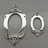 Victorian Pendant Bezel Setting .960 Argentium Silver