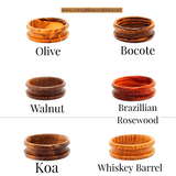 8mm Bocote Wood Ring Blank