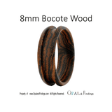 8mm Bocote Wood Ring Blank