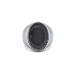 Tungsten Signet Oval Ring Blank 18mm x 13mm Blank Core