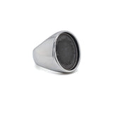 Tungsten Signet Oval Ring Blank 18mm x 13mm Blank Core
