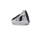 Tungsten Signet Oval Ring Blank 18mm x 13mm Blank Core