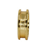 8MM Solid Nordic Gold Ring Core Blank Channel Inlay