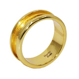 8MM Solid Nordic Gold Ring Core Blank Channel Inlay
