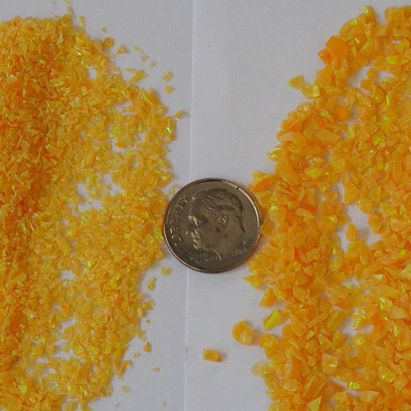 Large 2-3MM Mesh Crushed Opal for Inlay - OP28 Citrine Yellow