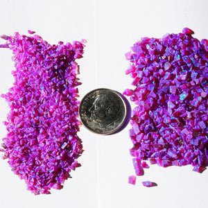 Large 2-3MM Mesh Crushed Opal for Inlay - OP52 Sleepy Lavender #2 Purple