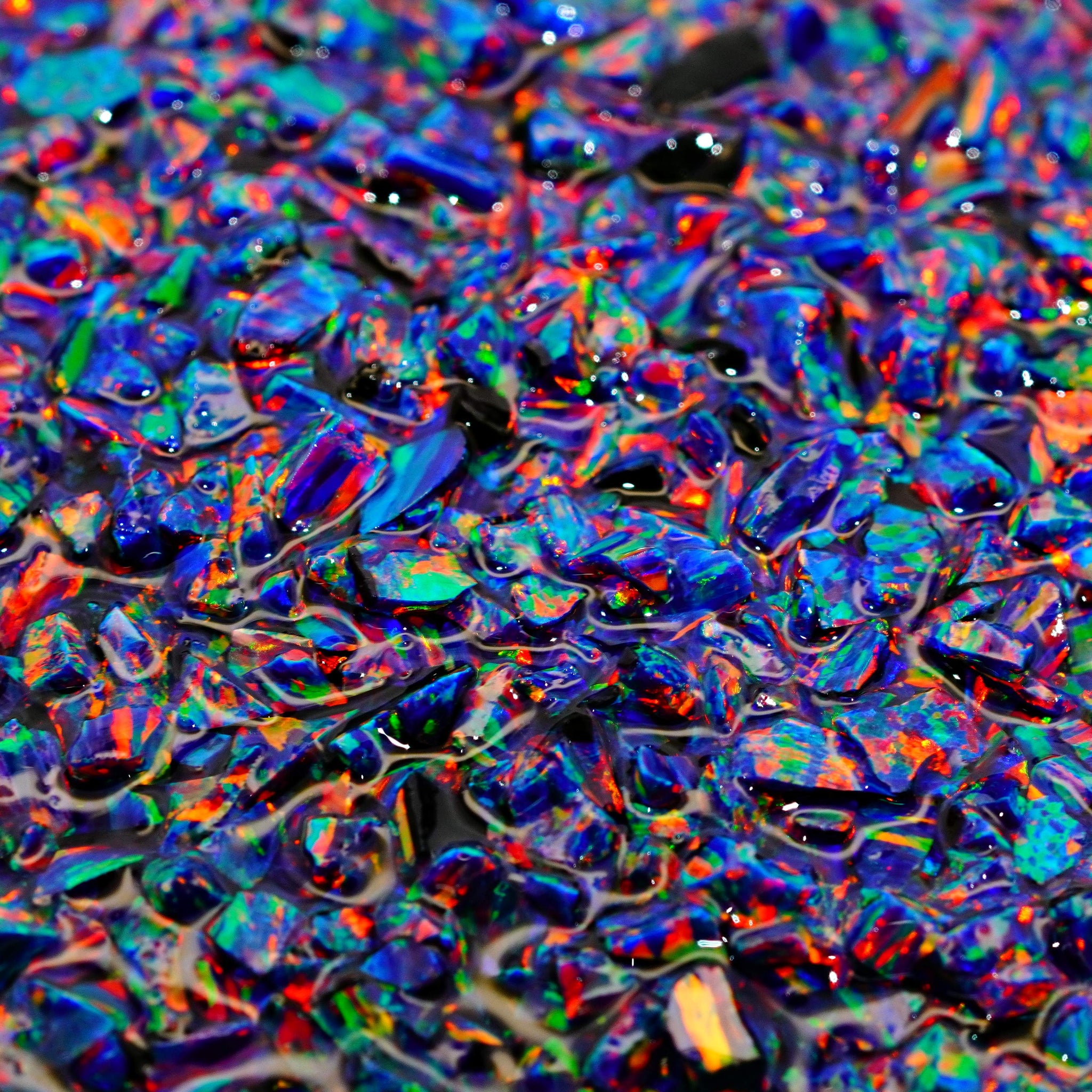 Crushed Opal for Inlay - OP93 Indigo Aurora – Opal & Findings