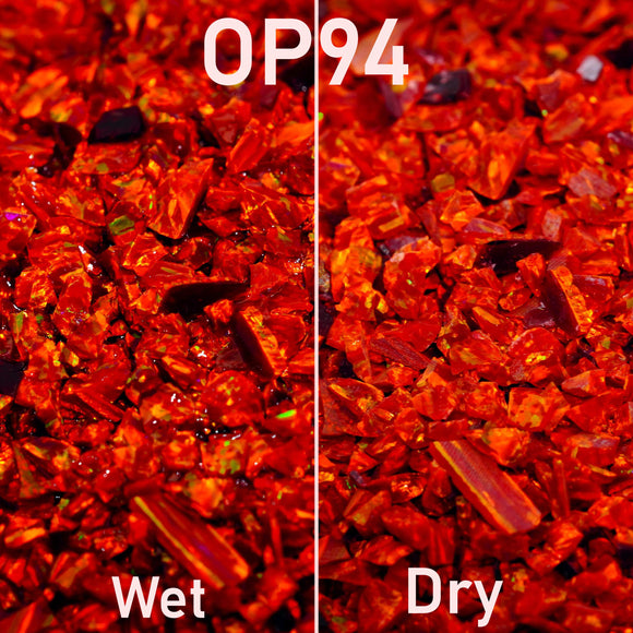 Crushed Opal for Inlay - OP94 Sunflare Red