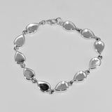 .960 Silver Teardrop Charm Link Blank