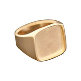 .960 Argentium Silver Square Shape Signet Ring Core Blank