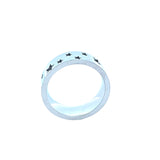 Stainless Steel Star Ring Blank 8mm