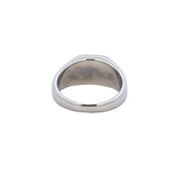 Signet Ring Blank 10mm x 8mm Stainless Steel Back View