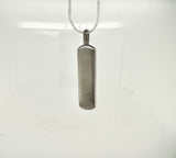 Stainless Steel Two-Stone Hourglass Pendant for Inlay-no chain