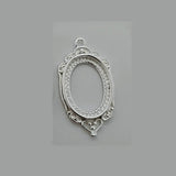 Victorian Pendant Bezel Setting .960 Argentium Silver