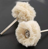 Polishing Buffing Wheel with 3mm Shank for Rotary Tool - 10 Pack - Opal & Findings