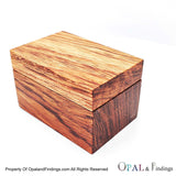 Small Brazilian Rosewood Ring Display Jewelry Box - Opal & Findings