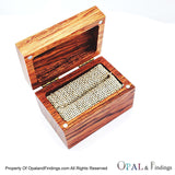 Small Brazilian Rosewood Ring Display Jewelry Box - Opal & Findings