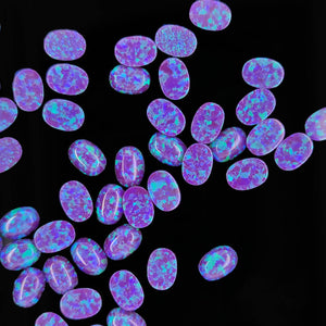 5x7mm Oval Opal Cabochon - OP52 Sleepy lavender 2