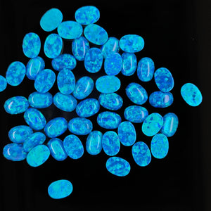 5x7mm Oval Opal Cabochon - OP63 Lake Blue