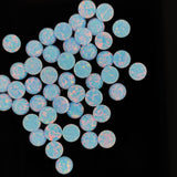 6mm Round Opal Cabochon - OP26 Cornflower Blue