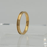3mm Heavy Gold-Plated Tungsten Ring Core Blank Channel Inlay