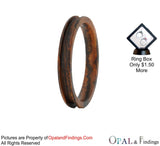 Wood Ring Core Blank 4mm Bocote Wood for inlay - Opal & Findings
