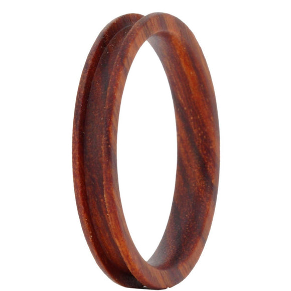 Wood Ring Core Blank 4mm Brazilian Rosewood for inlay - Opal & Findings