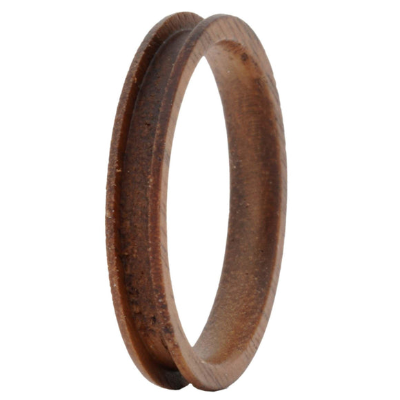 Wood Ring Core Blank 4mm Walnut Wood for inlay - Opal & Findings