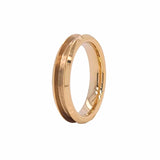4mm Heavy Gold-Plated Tungsten Ring Core Blank Channel Inlay - Opal & Findings