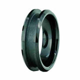 8mm Black Zirconia Ceramic Ring Core Blanks Channel Inlay Bulk 5-Pack - Opal & Findings