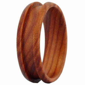Wood Ring Core Blank 8mm Brazilian Rosewood for inlay - Opal & Findings