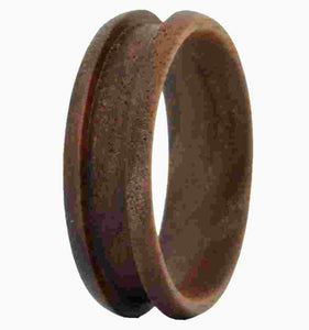 Wood Ring Core Blank 8mm Walnut Wood for inlay - Opal & Findings