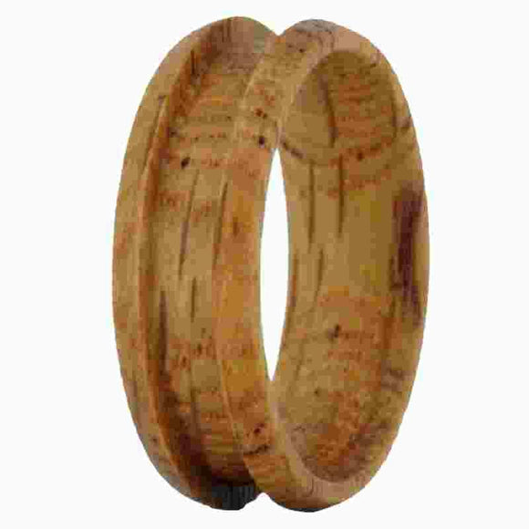 Wood Ring Core Blank 8mm Whiskey Barrel for inlay - Opal & Findings