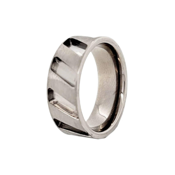 Ring Blank - Titanium - Tread 8mm - Opal & Findings
