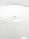 925 sterling silver 1.3mm Flat Cable Chain 18 inch on card - Opal & Findings