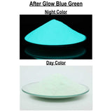 Blue Green Glow Powder Pigment