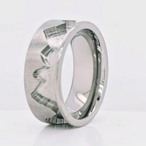 8mm Rocky Mountain Ring  Stainless Steel Ring Core Blank for Inlay