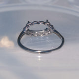 A5 .925 Silver Empty Ring Blank Base Setting