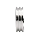 8mm .960 Silver Ring Core Blank Double Channel