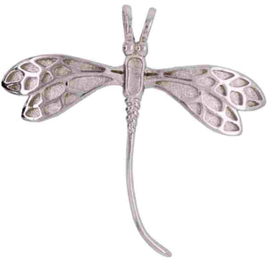 Sterling Silver Dragonfly Bezel Pendant for Custom Inlay - Opal & Findings