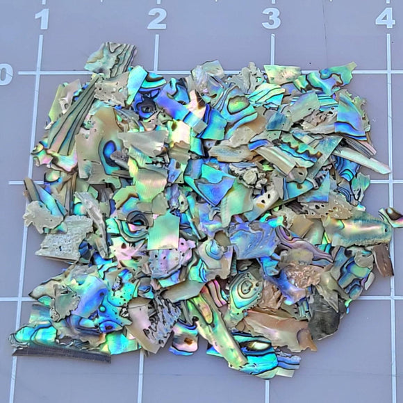 Blue Green Mother of Pearl Crushed Abalone Shell 10g