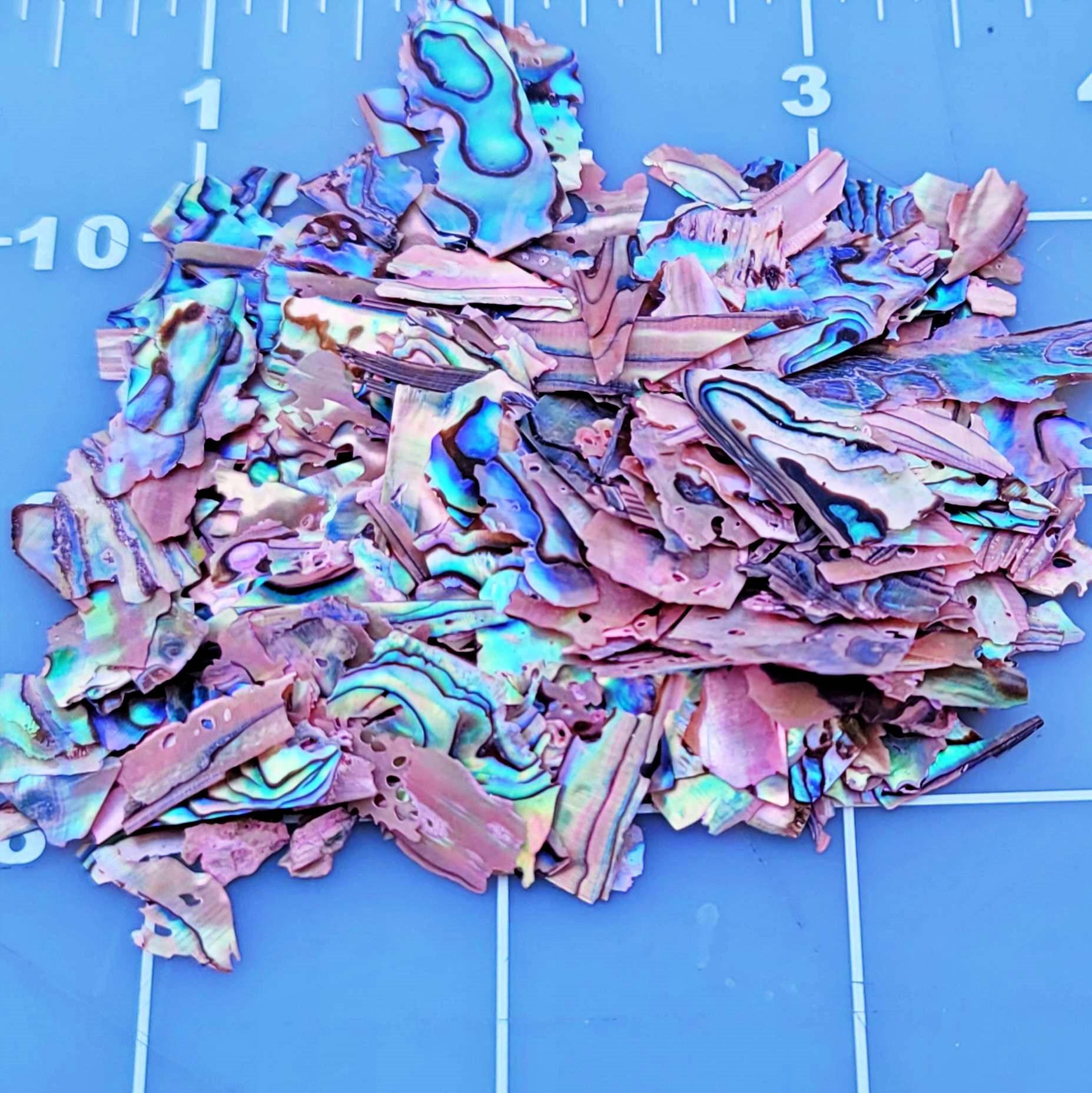 Magenta Shell Magenta Mother of Pearl Crushed Abalone Shell 10g – Opal & Findings